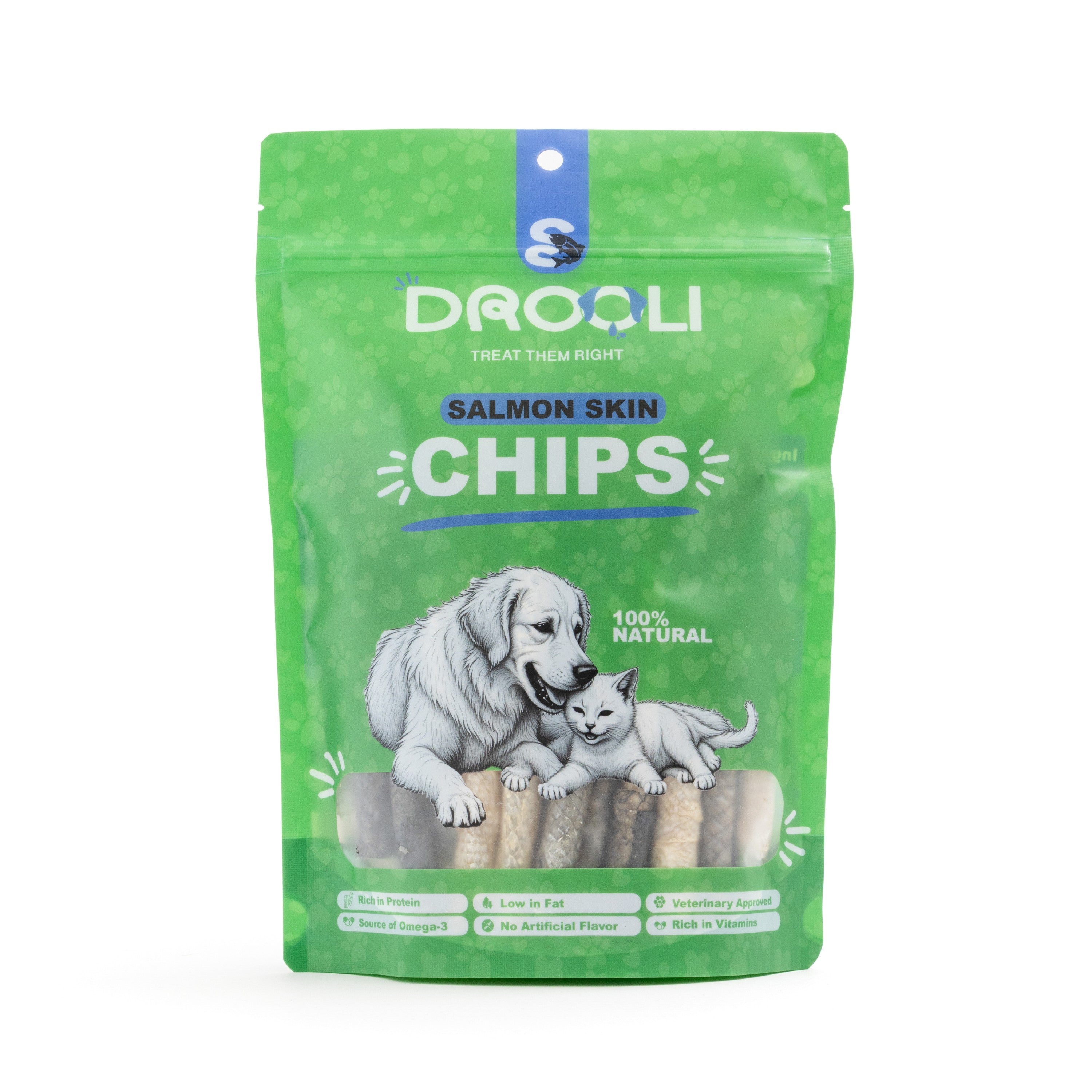 Drooli™ Salmon Skin Chips