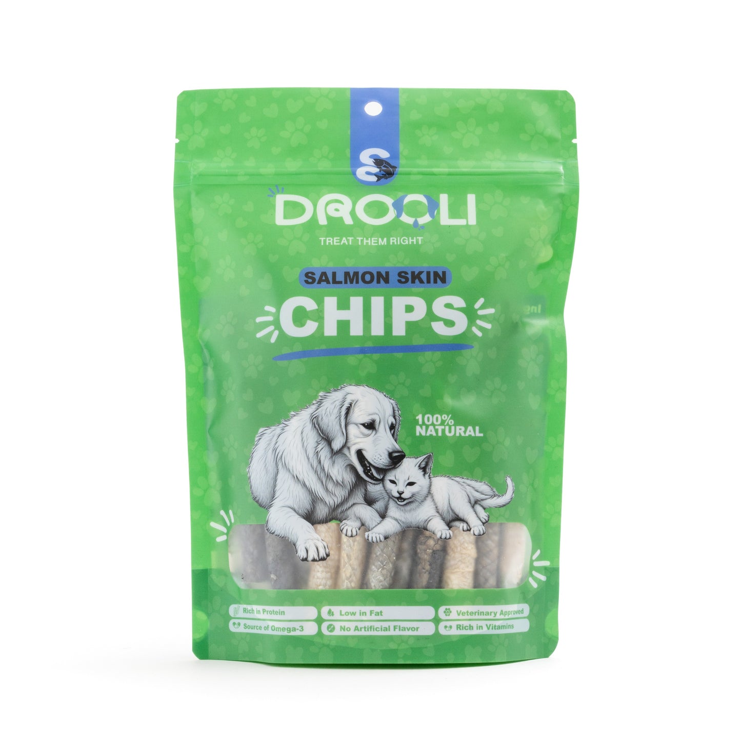 Drooli™ Salmon Skin Chips